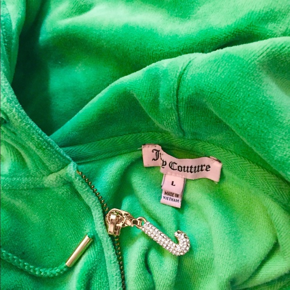 JUICY COUTURE sz L Retro Kelly green tracksuit - Picture 4 of 7